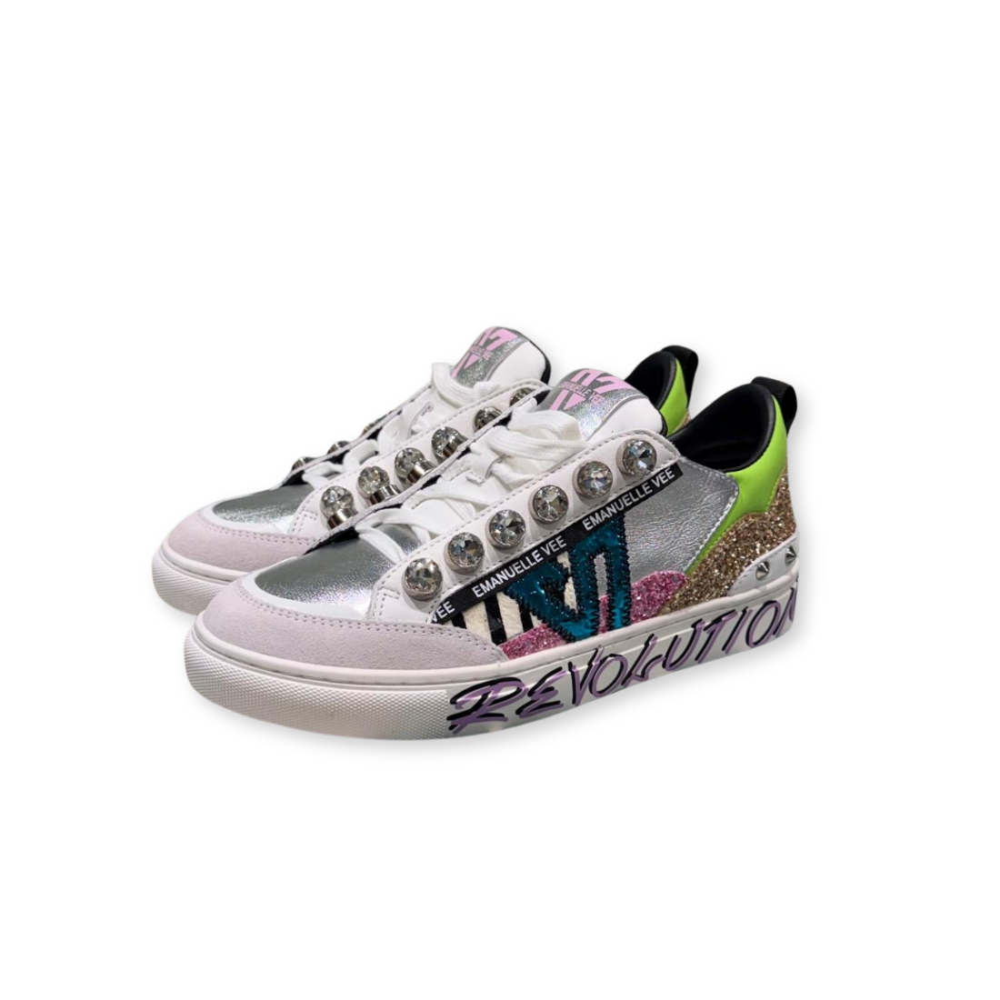 EMANUELLE VEE Sneakers Revolution Silver - immagine 2