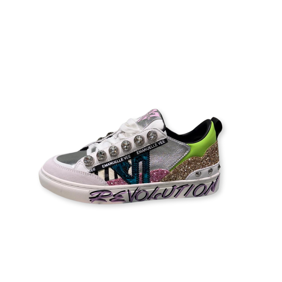 EMANUELLE VEE Sneakers Revolution Silver